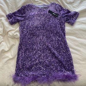 Christy Sequin T-Shirt Mini Dress (new with tags)